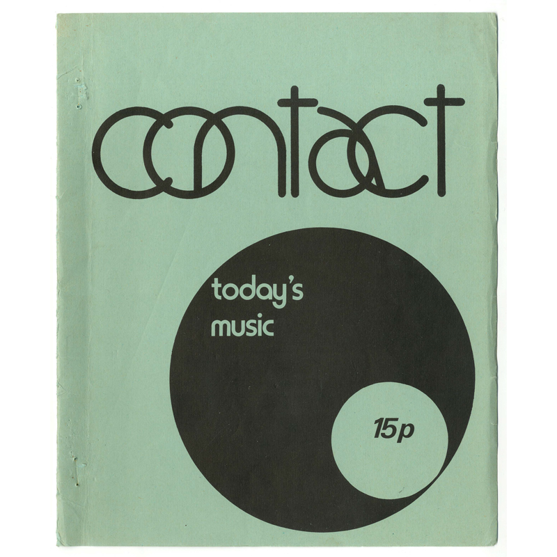 					View No. 10 (1975): Contact: A Journal for Contemporary Music
				