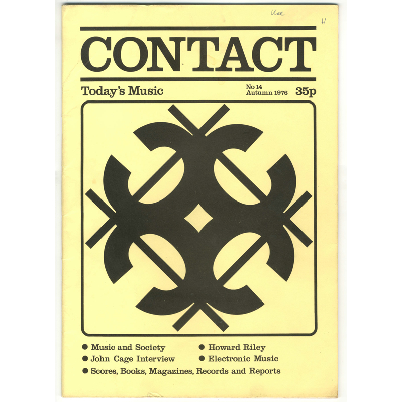 					View No. 14 (1976): Contact: A Journal for Contemporary Music
				